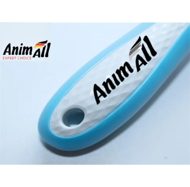 Расческа-грабли AnimAll Groom для животных, Голубая