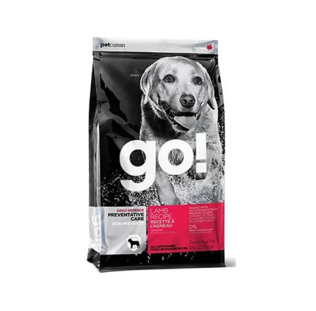 Сухий корм GO! Daily Defence Lamb Dog Recipe корм для цуценят і дорослих собак, зі свіжим ягням, 2.72 кг