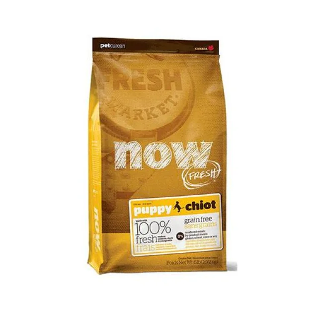 Беззерновой корм NOW Fresh Puppy Recipe Grain Free для цуценят, з індичкою, качкою та лососем, 2.72 кг