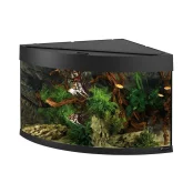 Угловой аквариум Ferplast Dubai Corner 90 Black с LED-освещением, 180 л Угловой аквариум Ferplast Dubai Corner 90 Black с LED-освещением, 180 л