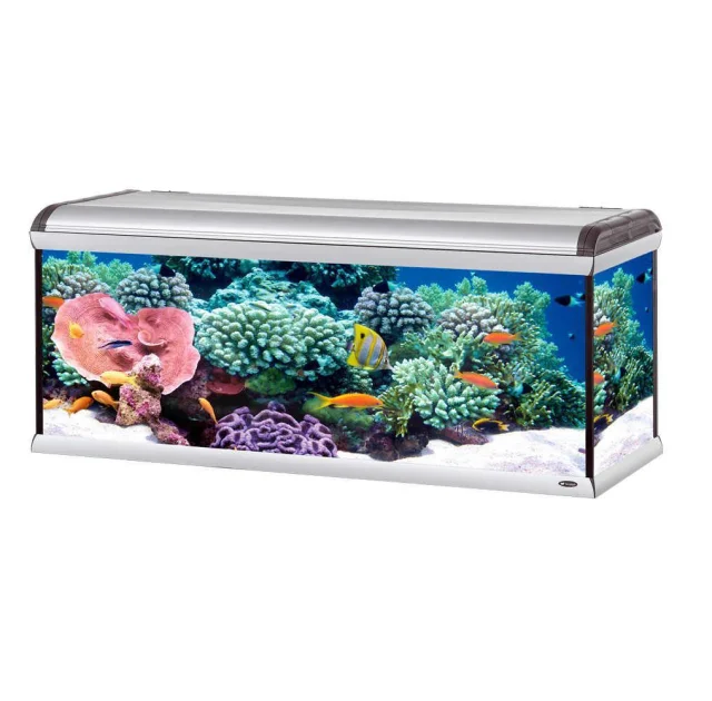 Стеклянный аквариум Ferplast Star 160 LED Marine Water с алюминиевыми рамками, 570 л