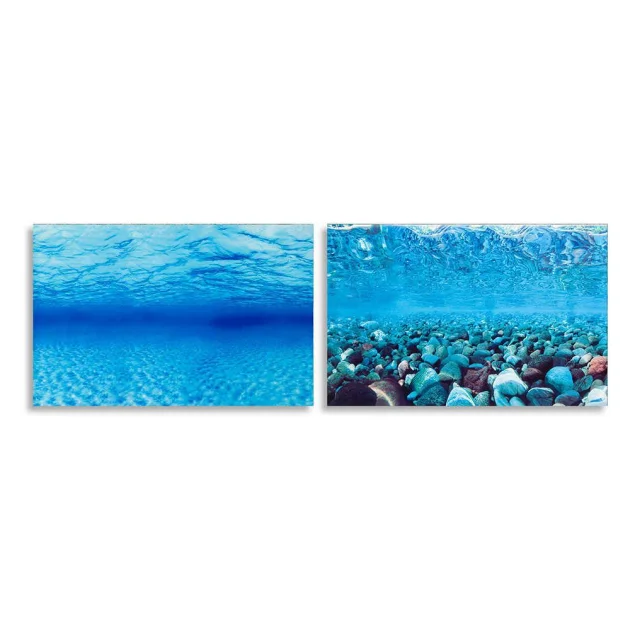 Двусторонний аквариумный фон Ferplast BLU 9041 Background с рисунком растения/кораллы, 60x40 см