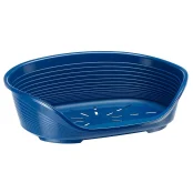 Пластиковый лежак Ferplast Siesta Deluxe 8 Blue с антискользящим покрытием, 82.5×59.5×25 см