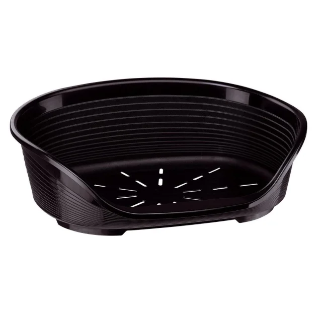 Пластиковый лежак Ferplast Siesta Deluxe 12 Black с антискользящим покрытием, 111×80.5×33.5 см