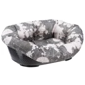 Пластиковый лежак Ferplast Sofa 2 Triangle в комплекте с подушкой для собак и кошек, 52×39×21 см