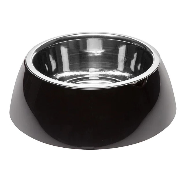 Ferplast Jolie Large Black Bowl металева миска для собак і кішок, 23,3 см