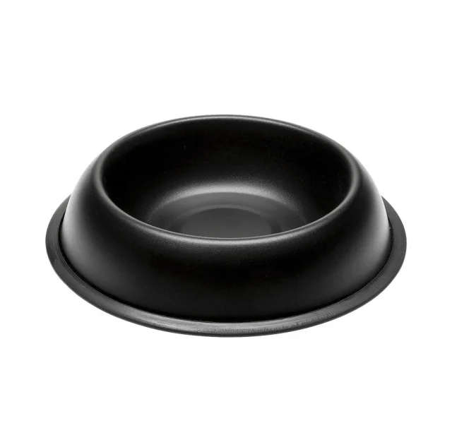 Ferplast Mira KC 72 Bowl Black металева пофарбована миска для собак і кішок, чорна, 21 см