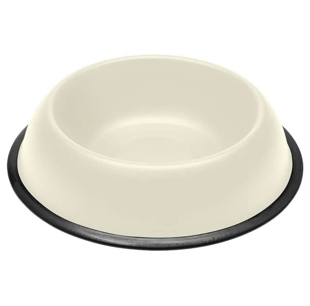 Ferplast Mira KC 80 Bowl White металева пофарбована миска для собак і кішок, біла, 32,5 см