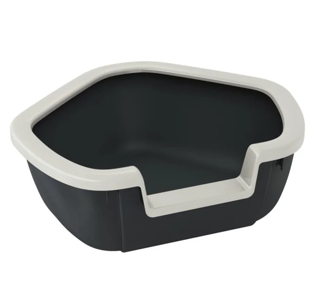 Кутовий відкритий туалет Ferplast Litter Tray Dama для кішок, 57,5x51,5x42 см