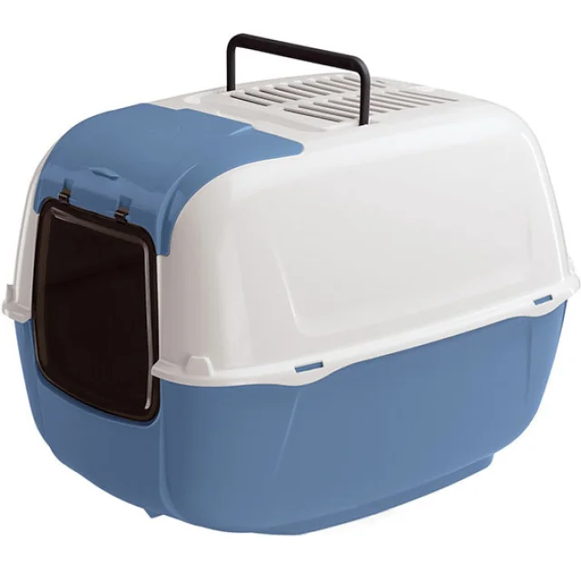 Закритий туалет Ferplast Toilet Home Prima Cabrio для кішок з люком, 52,5x39,5x38 см