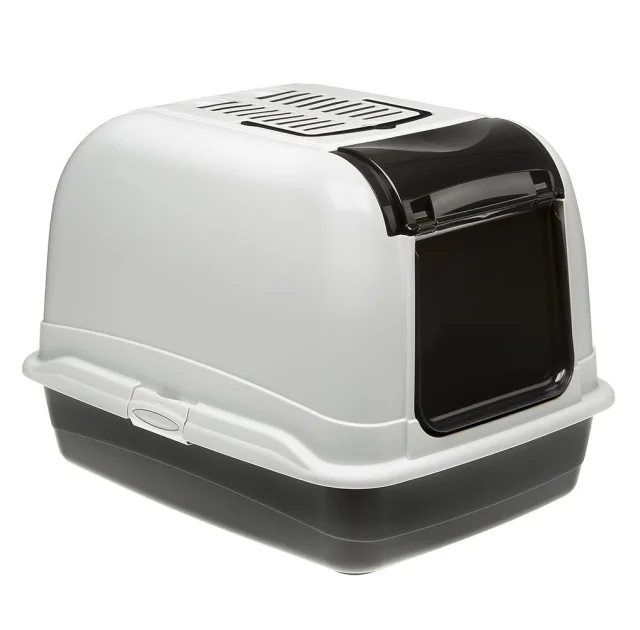 Туалет з кришкою Ferplast Toilet Home Maxi Bella Cabrio для великих кішок, 55,5x65,5x47 см