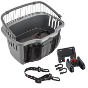 Переноска Ferplast Carrier Atlas 20 Rapid для крепления на велосипед, для собак, серая, 47×35.5×34.5 см