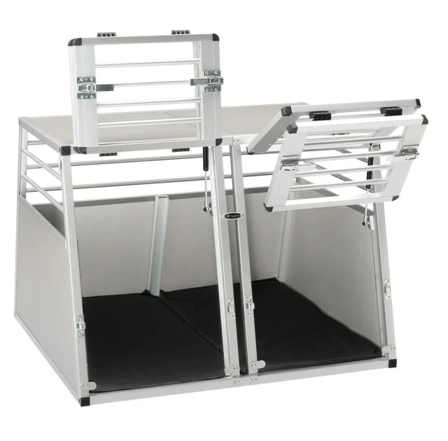 Автомобільна переноска Ferplast Atlas Car Aluminium для собак, біла, 92×81×66 см