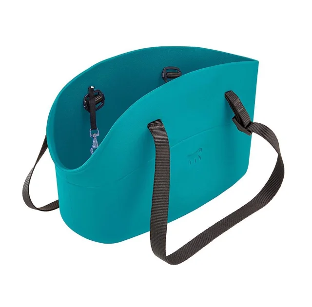 Сумка-переноска Ferplast With-Me Bag Small Sea для мелких собак до 8 кг, бирюзовая, 35×14×22 см