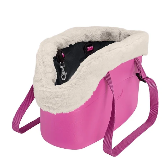 М'яка сумка-переноска Ferplast With-Me Bag Winter Purple для дрібних собак до 8 кг, пурпурна, 43.5×21.5×27 см