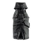Пальто Ferplast Sherlock LUX TG 40 с ошейником, для собак, черное, 31-35 см