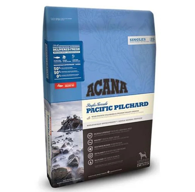 Cухой гіпоалергенний корм Acana Pacific Pilchard зі смаком тихоокеанської сардини для собак, 11,4 кг