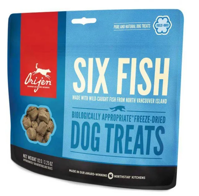 Ласощі Orijen 6 Fish Dog зі смаком риби для собак всіх порід і вікових груп, 42.5 г