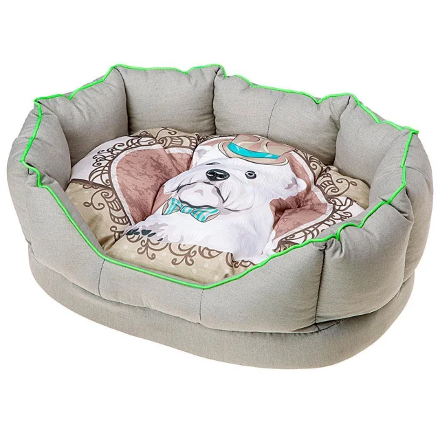 Лежанка з синтетичної тканини Ferplast Fiore 50 Bedding Sir Dog, 45×35×17 см