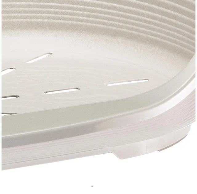 Пластиковый лежак Ferplast Siesta Deluxe 2 White с антискользящим покрытием, 49×36×17.5 см