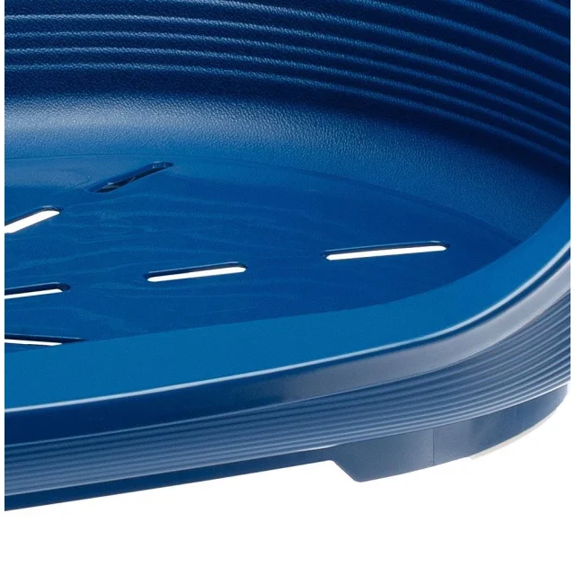 Пластиковый лежак Ferplast Siesta Deluxe 4 Blue с антискользящим покрытием, 61.5×45×21.5 см