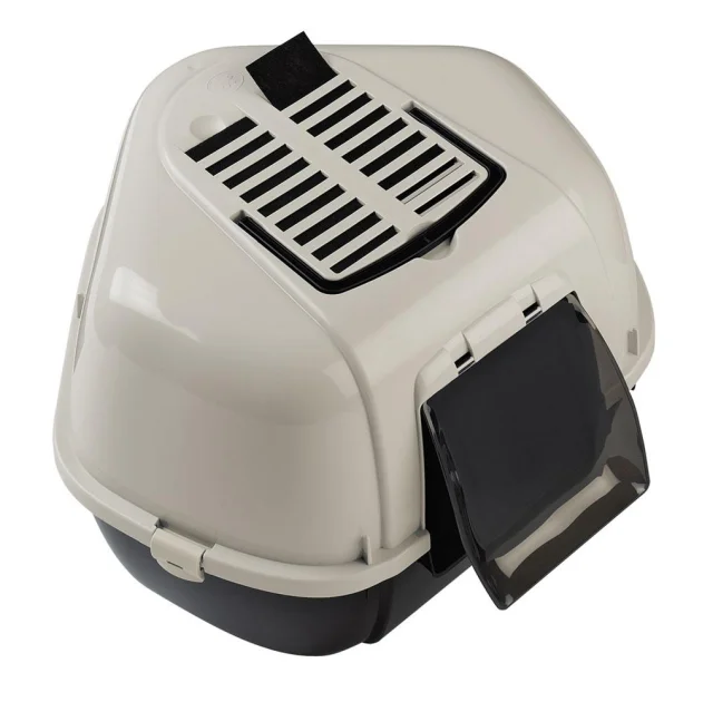 Угловой закрытый туалет Ferplast Litter Tray Mika для кошек, 57,5x51,5x42 см