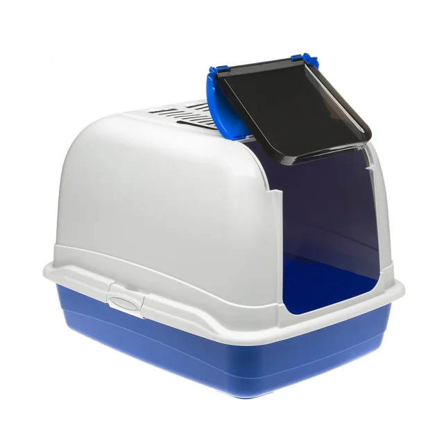 Туалет з кришкою Ferplast Toilet Home Maxi Bella Cabrio для великих кішок, 55,5x65,5x47 см