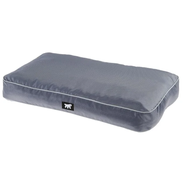 Подушка з міцного матеріалу Ferplast Polo 65 Cushion Grey для собак, сіра, 65×40×8 см