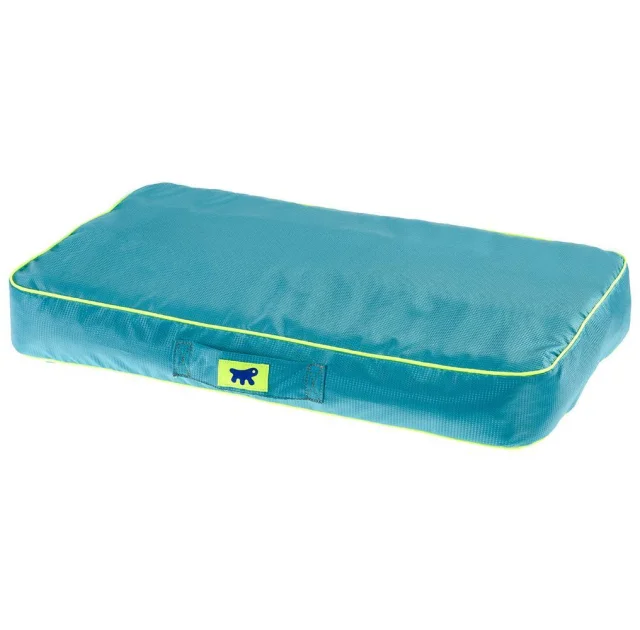 Подушка з міцного матеріалу Ferplast Polo 80 Cushion Blue для собак, синя, 80×50×8 см