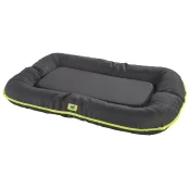 Подушка с бортиками Ferplast Oscar 120 Cushion Black для собак, прочная ткань, чёрная, 120×80×13,5 см