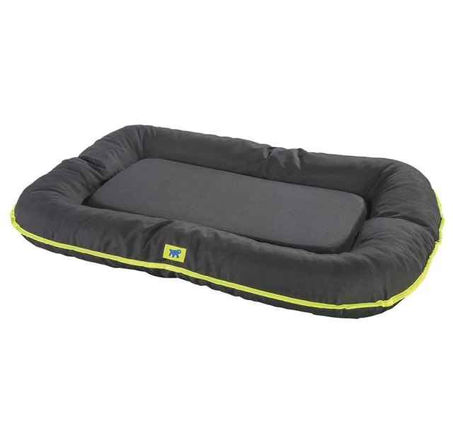 Подушка с бортиками Ferplast Oscar 120 Cushion Black для собак, прочная ткань, чёрная, 120×80×13,5 см