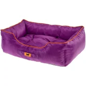 М'який диван Ferplast Jazzy 80 Bedding Purple для собак, фіолетовий, 78×56×22 см