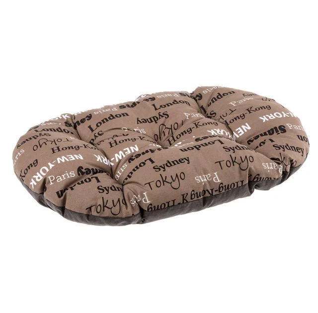 Подушка-подстилка Ferplast Relax 78/8 Map Blue-Grey-Black для кошек и собак, 78×50 см