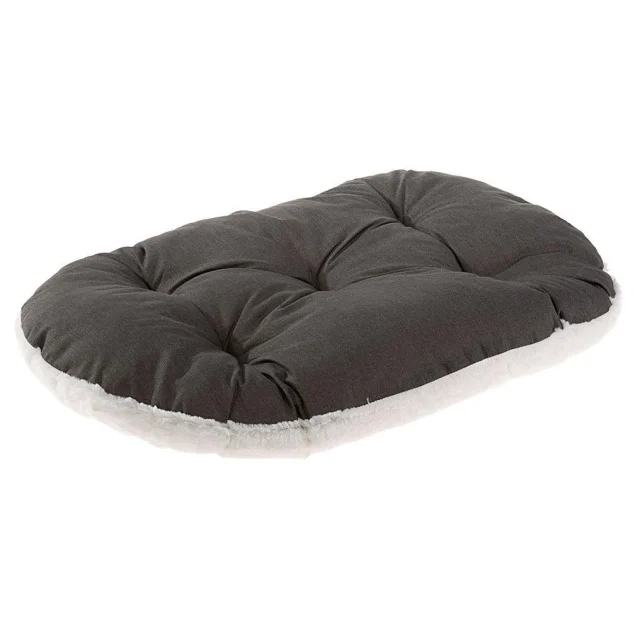 Подушка-подстилка Ferplast Relax F 100/12 Brown-Beige для кошек и собак, из хлопка и меха, 100×63 см