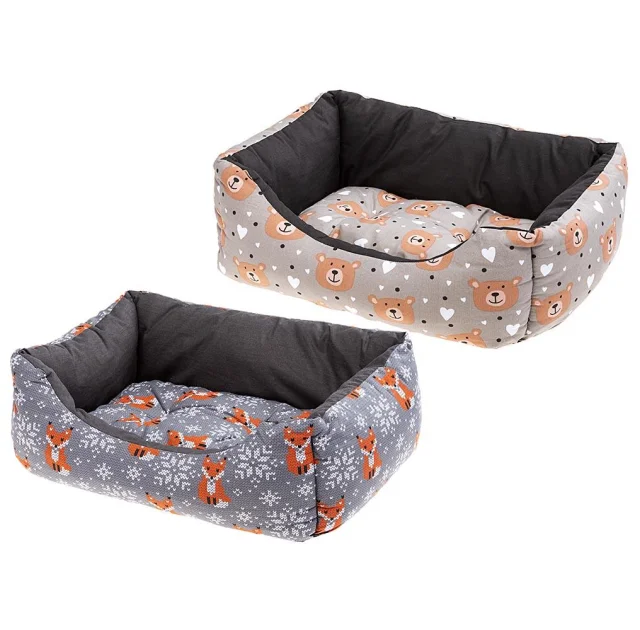 Лежак Ferplast Coccolo 50 Teddy-Fox для собак и кошек, 55×45×20 см