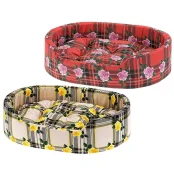 М'який лежак Ferplast Dandy 80 Rose для собак і котів, 80×55×20 см