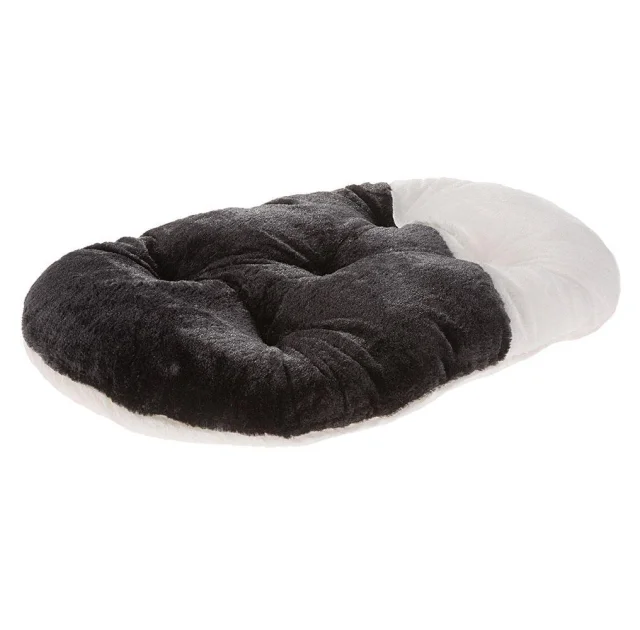 Меховая подушка Ferplast Relax 45/2 Soft Black для кошек и собак, чёрная, 43×30 см