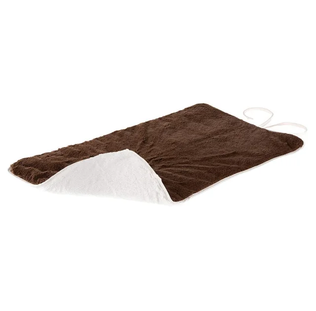 Двухсторонний меховой ковёр Ferplast Nanna 100 Soft Blanket Brown для собак и кошек, коричневый, 98×65 см