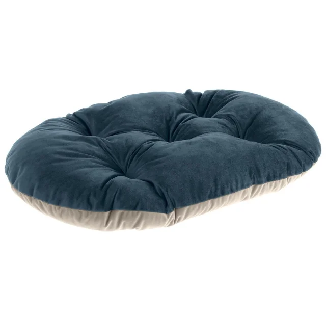 М'яка подушка Ferplast Prince 78/8 Cushion Blue-Beige для собак і котів, 78×50 см