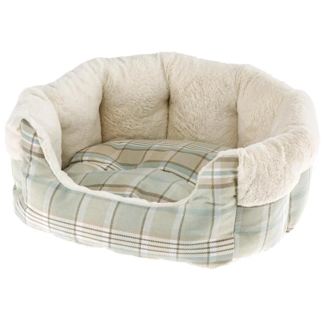 Хутряний диван Ferplast Etoile 2 Green Cushion для собак і котів, 45×46×20 см