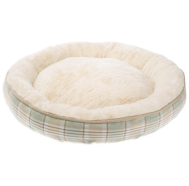 Матрас Ferplast Lagoon 60 Green Dogbed из экологически чистого меха для собак и кошек, 60×12 см