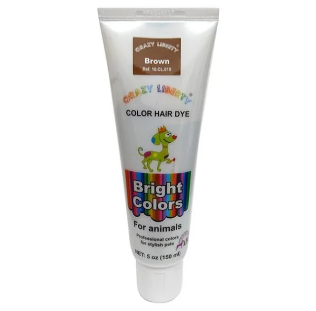 Краска для шерсти Crazy Liberty Color Hair Dye 150 мл. Brown.