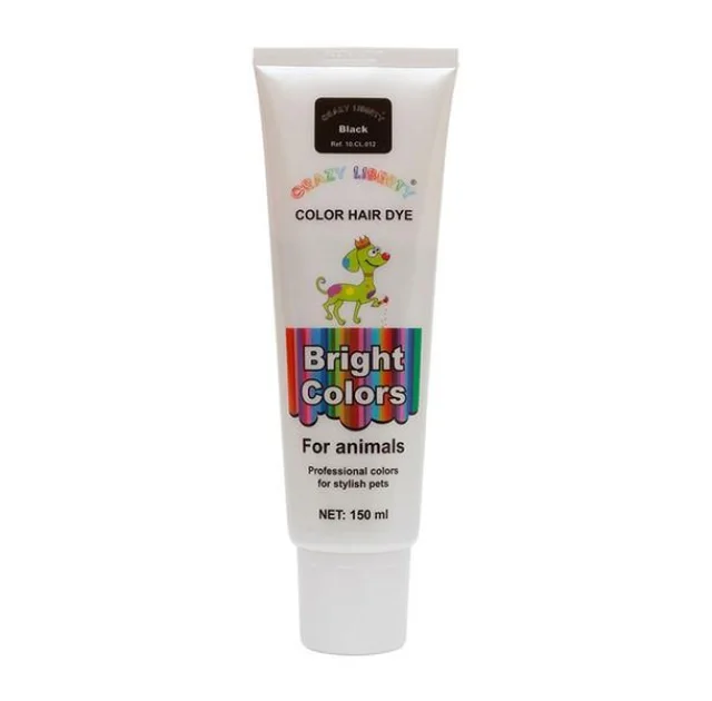 Краска для шерсти Crazy Liberty Color Hair Dye 150 мл. Black.