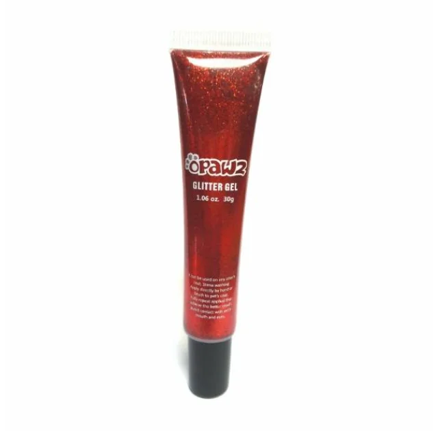 Гель с блестками для шерсти Opawz Pet Glitter Gel Red 30 мл