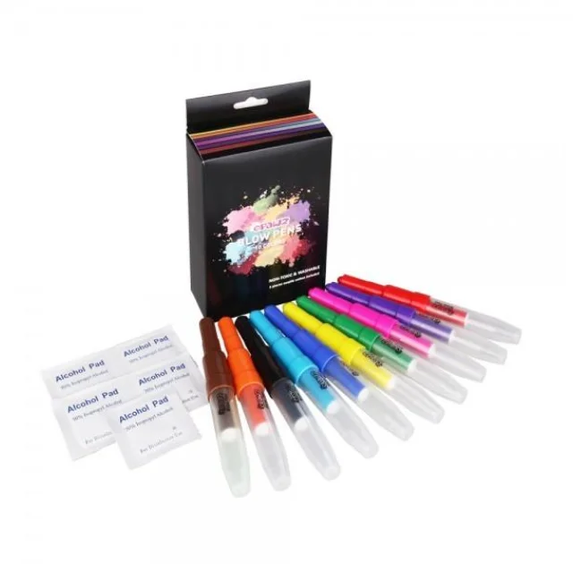 Фломастеры-распылители цветные Opawz Blow Pen 10 шт