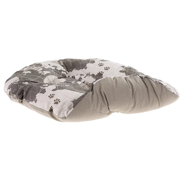 Подушка-подстилка Ferplast Relax 55/4 Map Blue-Grey-Black для кошек и собак, 55×36 см
