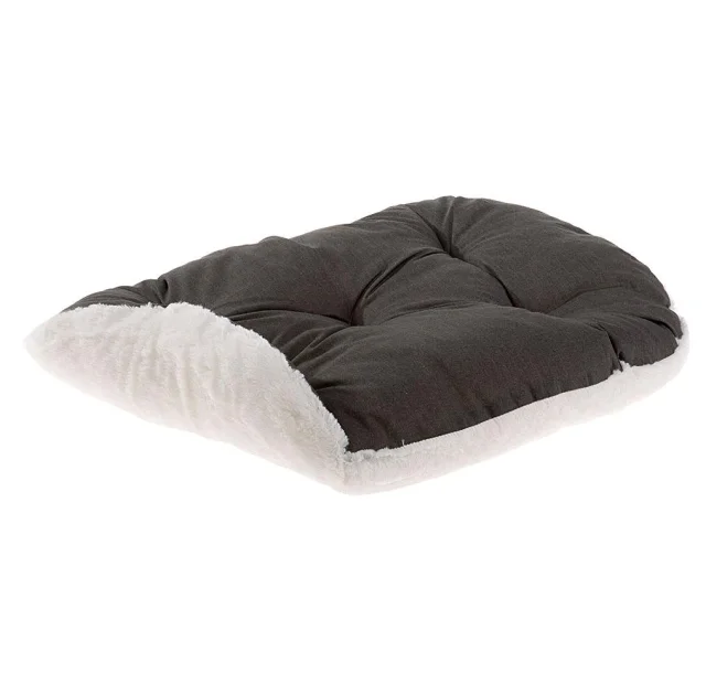 Подушка-подстилка Ferplast Relax F 89/10 Brown-Beige для кошек и собак, из хлопка и меха, 85×55 см