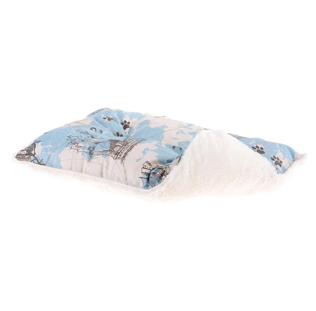 Лежак Ferplast Coccolo 80 Map Blue-Grey для собак и кошек, 78×56×22 см