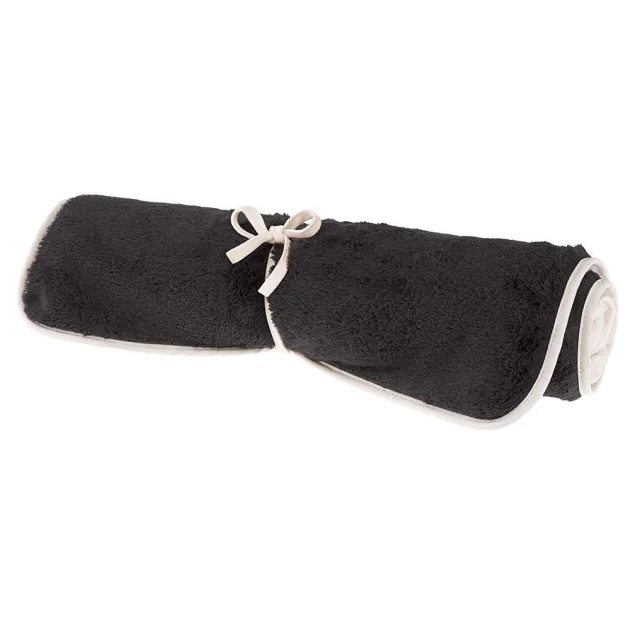 Двухсторонний меховой ковёр Ferplast Nanna 70 Soft Blanket Black для собак и кошек, чёрный, 57×38 см