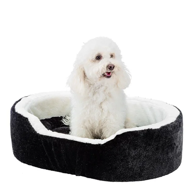 Кровать Ferplast Nido 50 Bedding Soft Black для собак и кошек, чёрный, 50×35×15 см